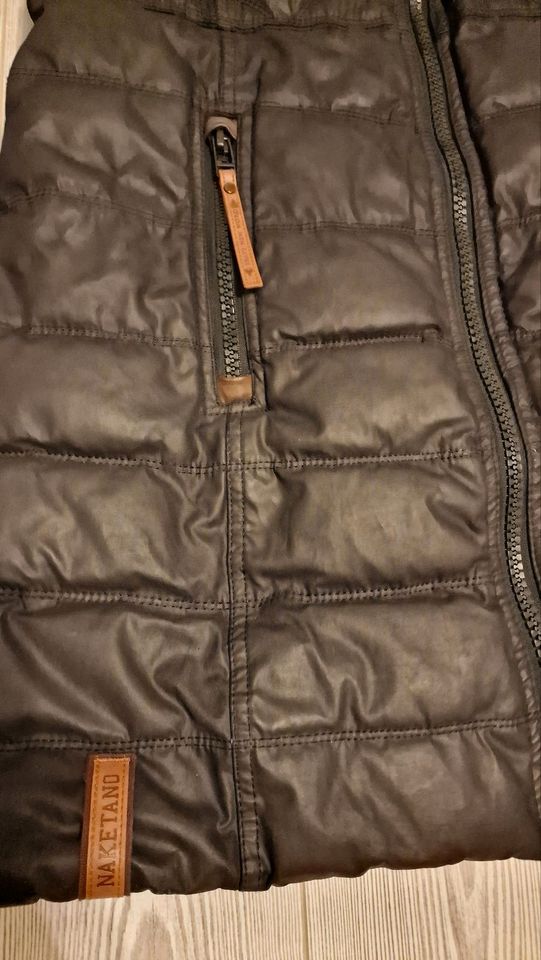 Damen Jacke Mantel Winter NAKETANO Schnitzel schwarz Größe L 40 in Bruchköbel