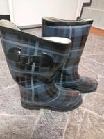 Gummistiefel hoch Gr. 39 grau schwarz kariert Nordrhein-Westfalen - Kempen Vorschau
