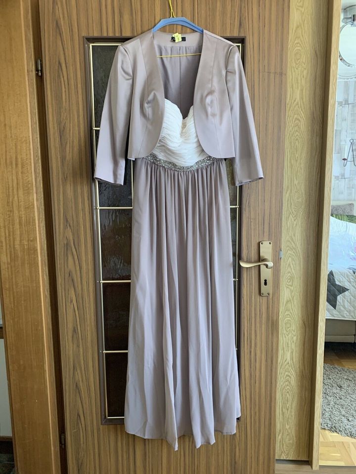 Hochzeitskleid Cocktailkleid  langes Kleid mit Bolero in Sundern (Sauerland)