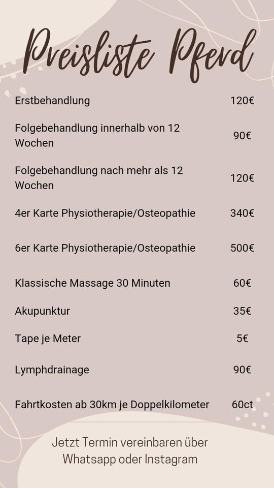 Osteopathie für Pferde / Pferdeosteopathie in Rostock