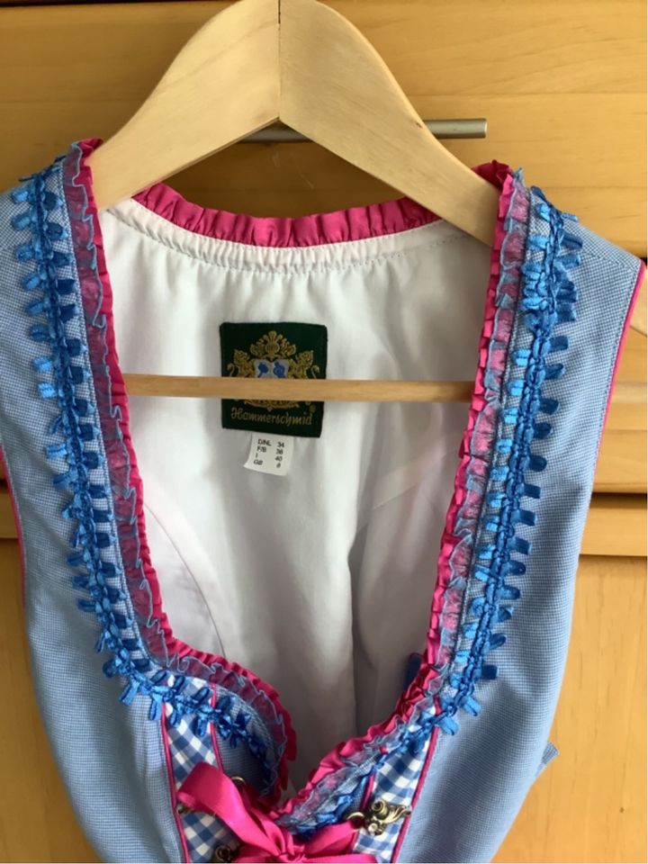 Verkaufe Dirndl, Gr. 34, (S) blau/pink, Fa. Hammerschmid, 29€ in Cottbus