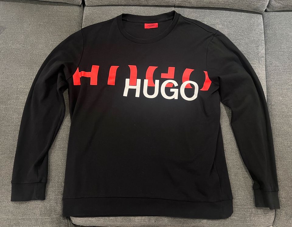 Hugo Boss Herren Pullover Sweatshirt XL schwarz Sweater in Rheinstetten