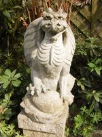 Drache Gargoyle Steinfigur Figur Skulptur massiv schwer groß Bayern - Mauern Vorschau