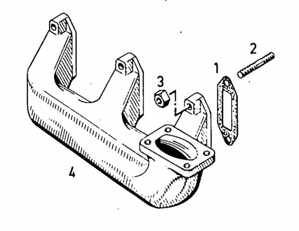 Auspuff umlegen 3-Zylinder Deutz, Deutz-Fahr, D4006, D5006, etc. in Hamersen