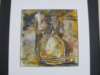 Original Aquarell Stillleben Bild Flasche 30 x 30 Nordrhein-Westfalen - Troisdorf Vorschau