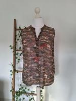Damen Shirt durchsichtig camouflage Schmetterling pink Gr. 44 Bayern - Bayreuth Vorschau
