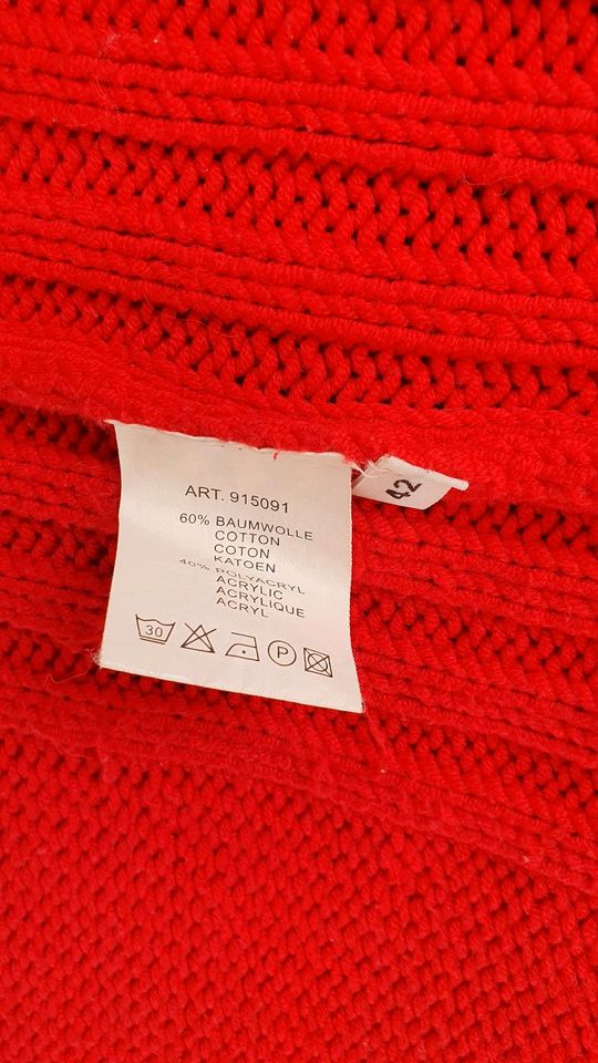 Strickjacke Damenjacke Jacke Strick Rot Gr. 42 in Schwentinental