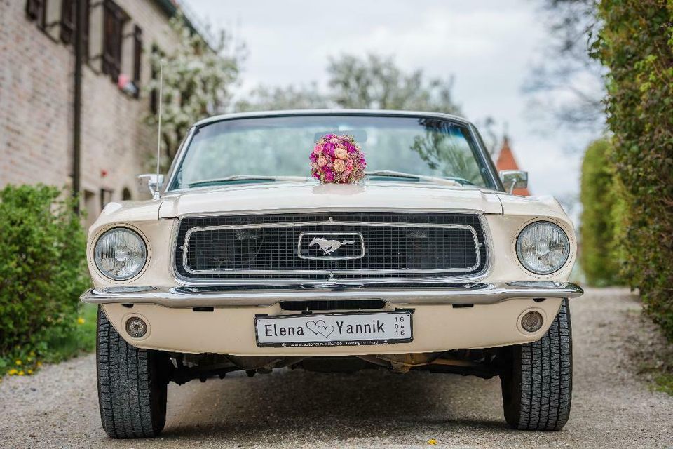 Hochzeitsauto Oldtimer Ford Mustang Cabrio mieten & selber fahren in Viechtach