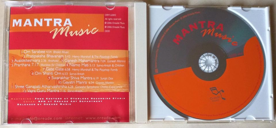 MANTRA Music CD 2006 Neuzustand OREADE MUSIC in Heimsheim