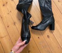 Zara Overknees Lack Boots Stiefel Western Cowboy CC Style Hamburg-Nord - Hamburg Dulsberg Vorschau