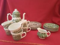 Kaffeehgeschirr Royal Tudor Ware Green 19 Teile Schleswig-Holstein - Plön  Vorschau