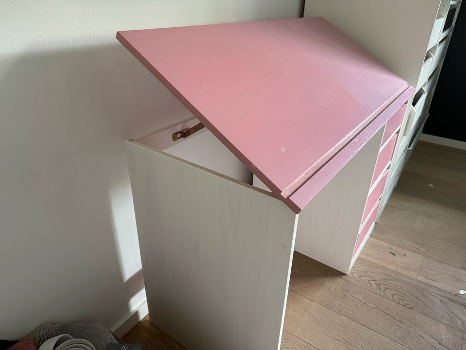 Schreibtisch Rosa - Weiß verstellbar ! 115x55 cm in Herford