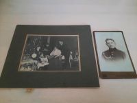 2 uralte Fotos um ca. 1909/ Weihnachten/ Soldat München - Moosach Vorschau