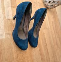 Pumps; High Heels; Wildleder Optik; Blau Niedersachsen - Haselünne Vorschau
