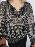 Muster Mix Bluse mit Smokelemente von  Taifun Hessen - Karben Vorschau