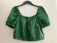 Cropped Bluse mit Puffärmeln H&M Friedrichshain-Kreuzberg - Friedrichshain Vorschau