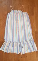 Sommerliches Träger-Leinenkleid, Gr. 170/176 bzw. M, Weiß/ Pastel Brandenburg - Eberswalde Vorschau
