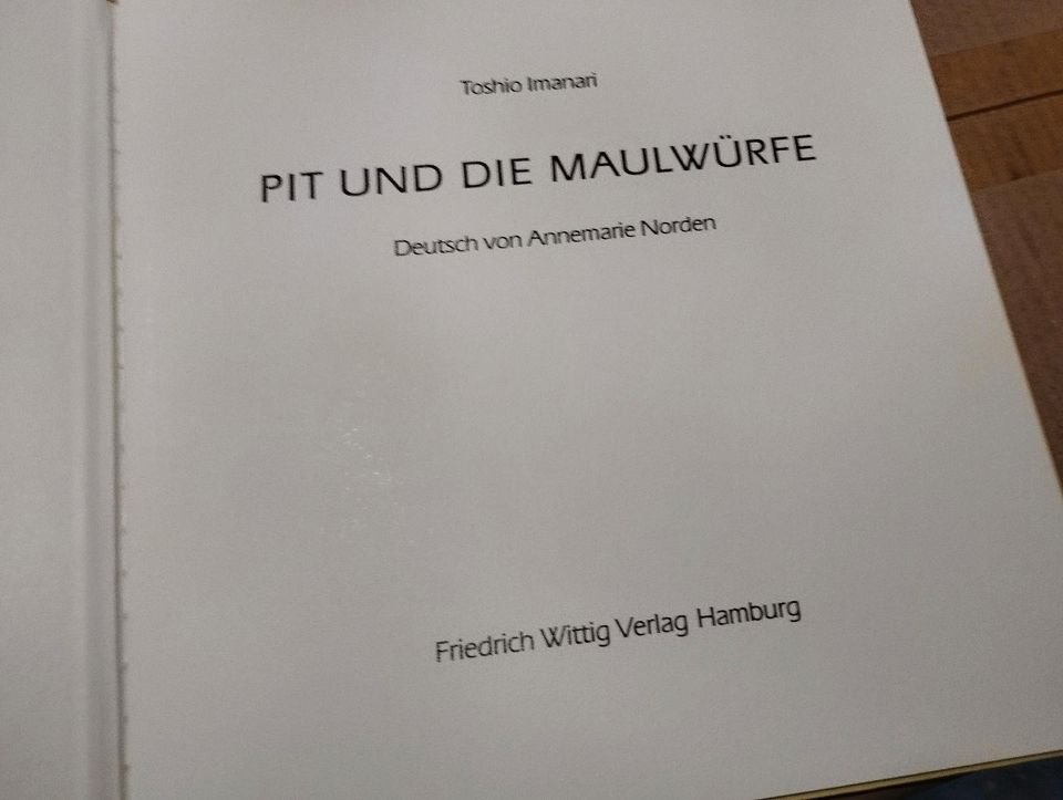 Pit und die Maulwürfe, Kinderbuch aus 1982, Rarität top in Ellingen