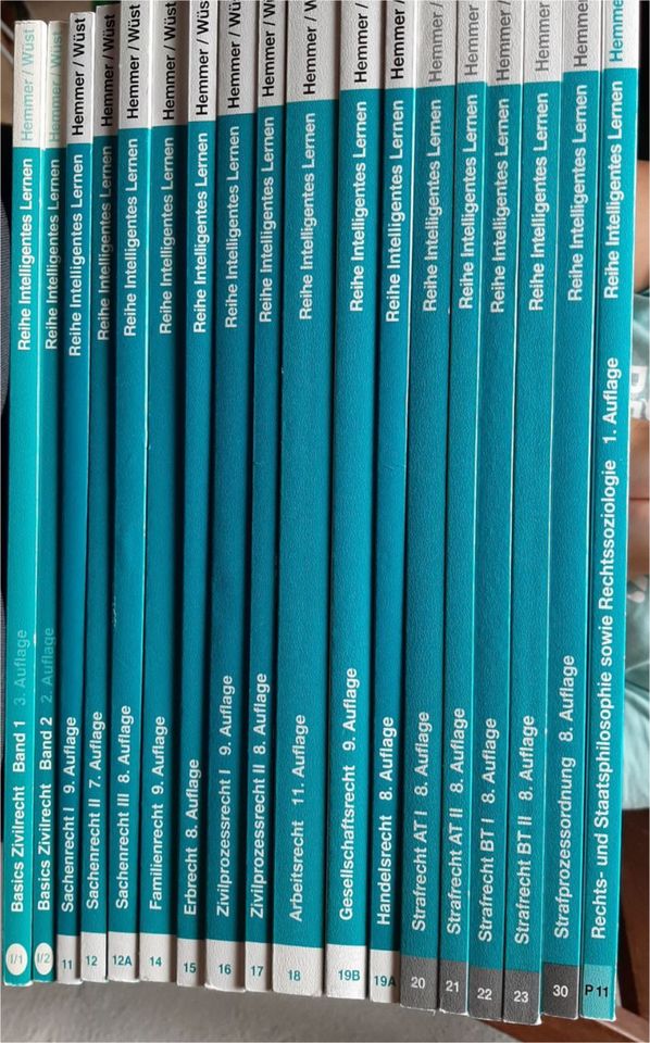 18 Bände Intelligentes Lernen mit der Hemmer-Methode für Juristen in Chemnitz