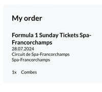 Formel 1 Ticket Sitzplatz Sonntag Belgien Spa Hessen - Hanau Vorschau