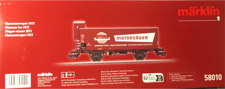 Märklin 58010 STIHL Museumswagen 2023 Spur1 in Wiesbaden
