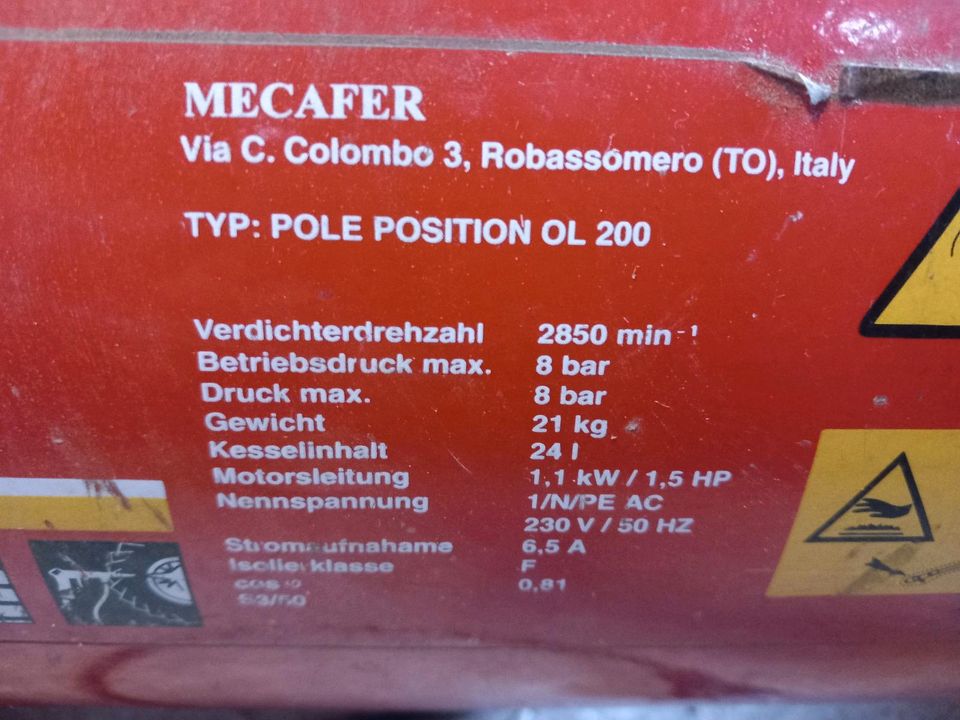 mecafer kompressor 24L Druckluftkompressor in Mehlbach