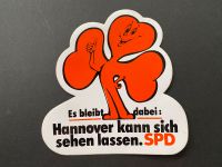 SPD Hannover Werbeaufkleber/Sticker Wahl 1980er Jahre Niedersachsen - Wolfsburg Vorschau