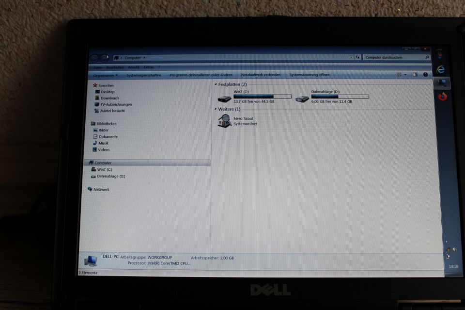 Laptop Dell PP09S Window Vista + Ladekabel + Dockstation PR09S in Bernburg (Saale)