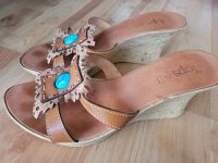 Le Tops Leder Keil Pantolette / Sandalette aus Spanien, Gr. 39 Hessen - Bad Vilbel Vorschau