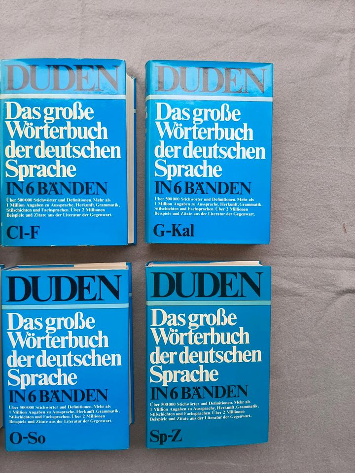 Das große deutsche Wörterbuch der deutschen Sprache in 6 Bänden in Egeln