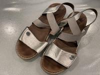 Damen Sandale silber Ara Echtleder Glitzer Gr.40 Hausschuh Bayern - Burgebrach Vorschau