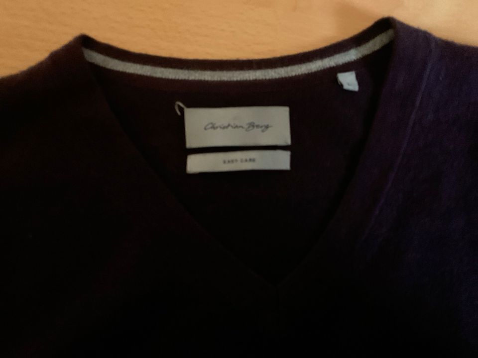 Christian Berg V-Pulli Gr.L Farbe: Aubergine in Seelze