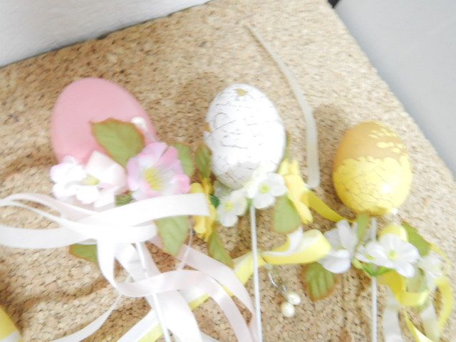 Osterdeko gebraucht Hasen Eier Sett zum einstecken in Blumentöpf in Wuppertal
