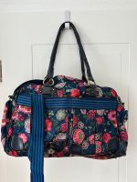 Große Handtasche von Oilily blau mit Blumen Wickeltasche Düsseldorf - Eller Vorschau