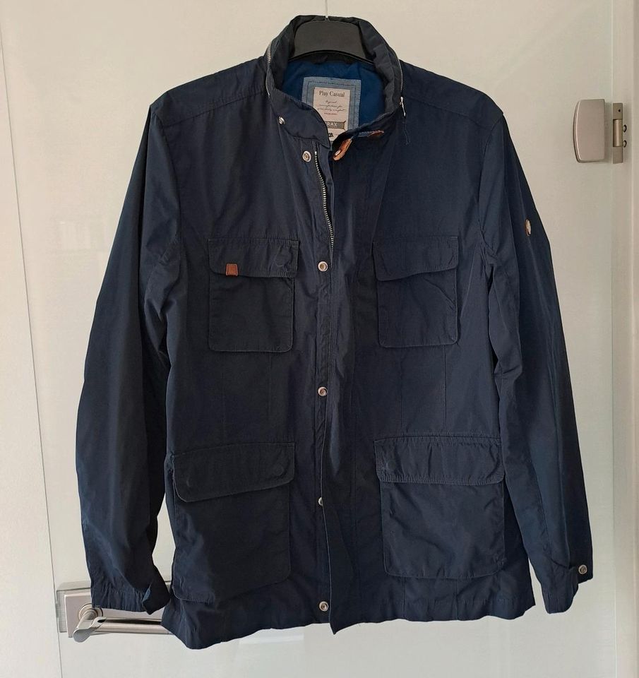 Jacke Sommerjacke Überhangsjacke Brax blau Gr 54 in Hanau