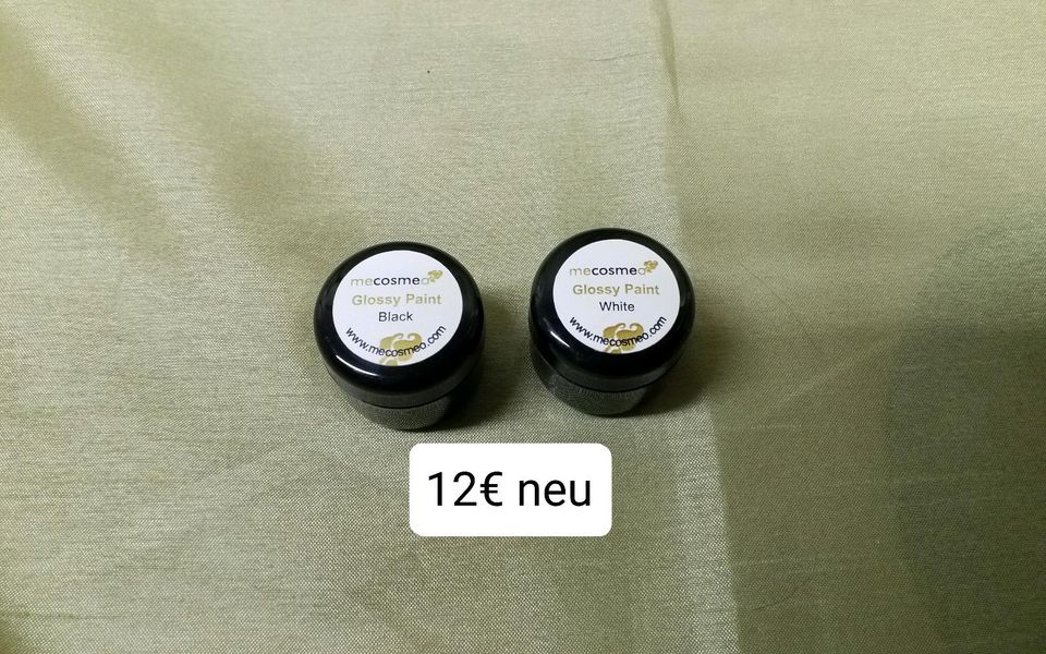 Glossy Paint schwarz und weiß,  2 Farbgele,  Mecosmeo in Münster