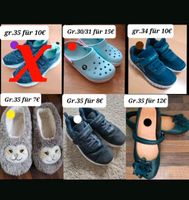 Mädchen Schuhe Turnschuhe Crocs Ballerinas gr.35 Nordrhein-Westfalen - Horstmar Vorschau