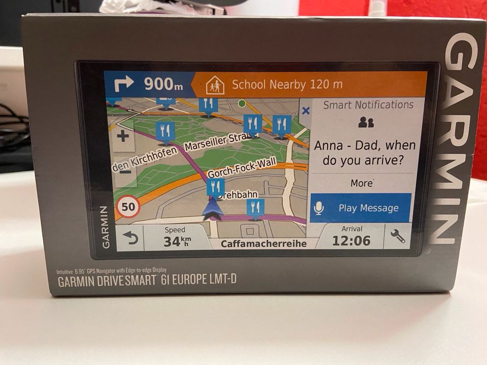 GARMIN Drive Smart 61 Europe LMT-D mit Autokabel und Schutzbox in Celle