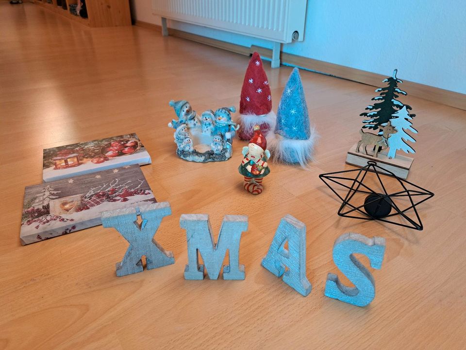 Weihnachtsdeko in Seegebiet Mansfelder Land