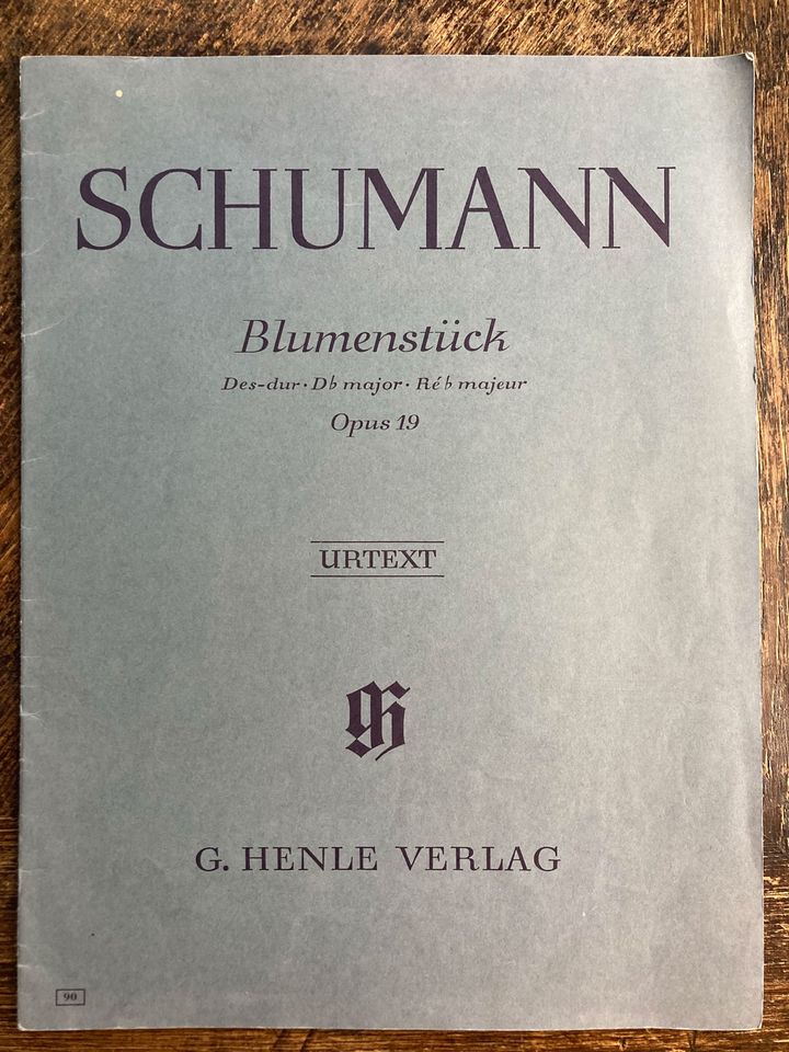 Klavier Noten Robert Schumann Blumenstück Des-Dur, op. 19 in Möckmühl