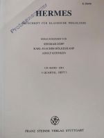 Hermes. Zeitschrift für Klassische Philologie, Heft 3 / 2001 Rheinland-Pfalz - Konz Vorschau