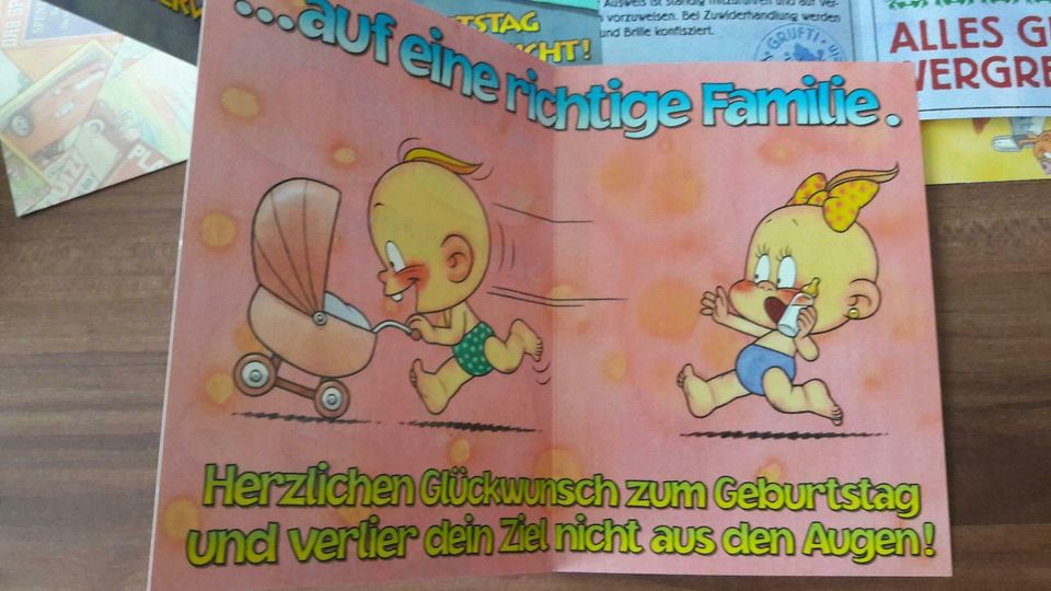 3 Windel Winni Geburstagskarten mit Umschlag NEU in Bochum