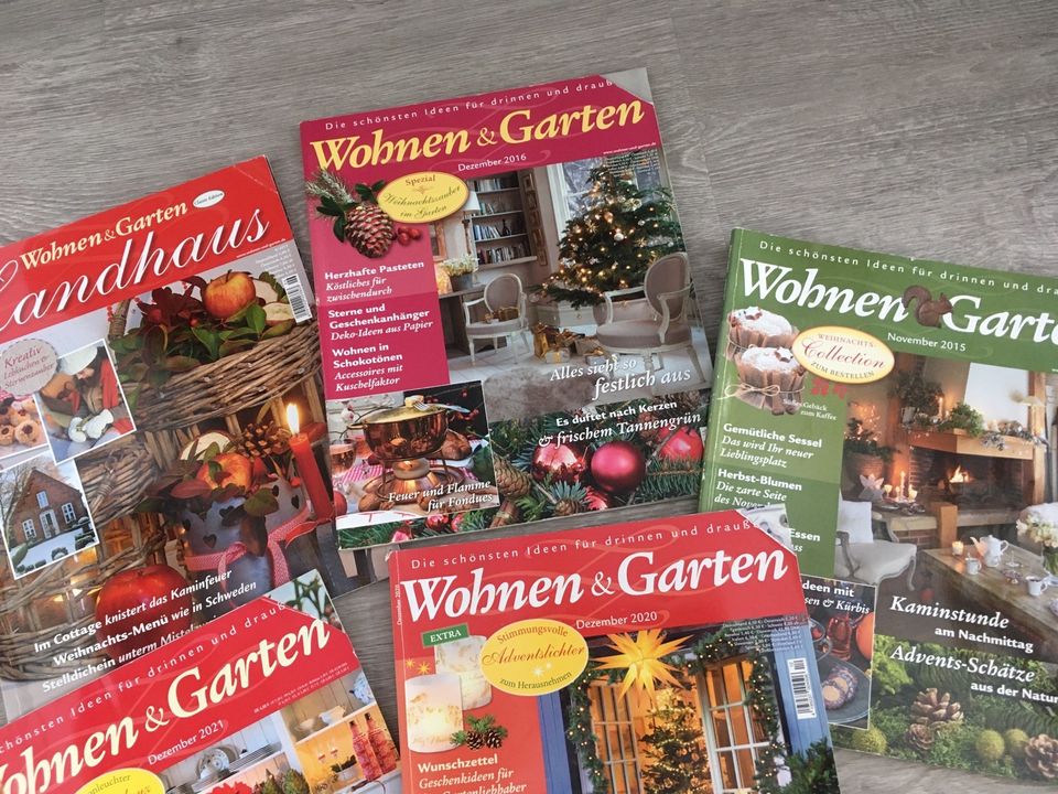 7 Zeitschriften Wohnen & Garten Advent Weihnachten in Wolfhagen 