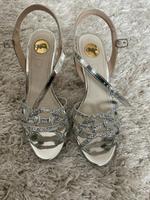 Buffalo High Heels Sandaletten Größe 40 silber glitzer Bayern - Oberelsbach Vorschau
