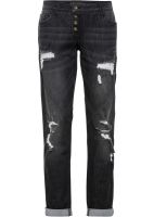 Rainbow Damen Jeans Boyfriend-Jeans Destroyed , schwarz, Gr. 44 Sachsen-Anhalt - Dessau-Roßlau Vorschau