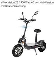 eFlux Vision X2, E-Scooter mit Straßenzulassung, bis 45km 1500Wat Nordrhein-Westfalen - Paderborn Vorschau