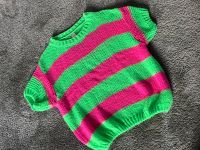 Pulli, kurzarm, neon, Strickpulli, One Size, neuwertig Hamburg - Bergedorf Vorschau