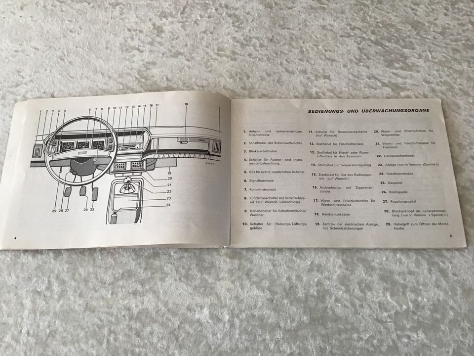 Betriebsanleitung Fiat 131 mirafiori in Molfsee