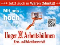 Vermietung Arbeitsbühne, Scherenbühne, Lift, Steiger , Lkw-Bühne Müritz - Landkreis - Waren (Müritz) Vorschau