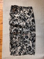 Zara Damen Maxi Rock mit Schlitz Creme schwarz Blumen M Berlin - Steglitz Vorschau